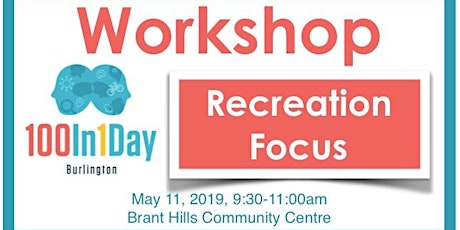 100in1Day Workshop - Recreation Focus primary image