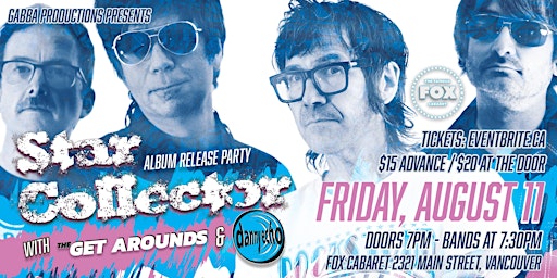 Star Collector Release Party with The Get Arounds and Danny Echo primary image