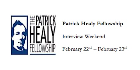 Patrick Healy Fellowship Interview Weekend 2019 primary image