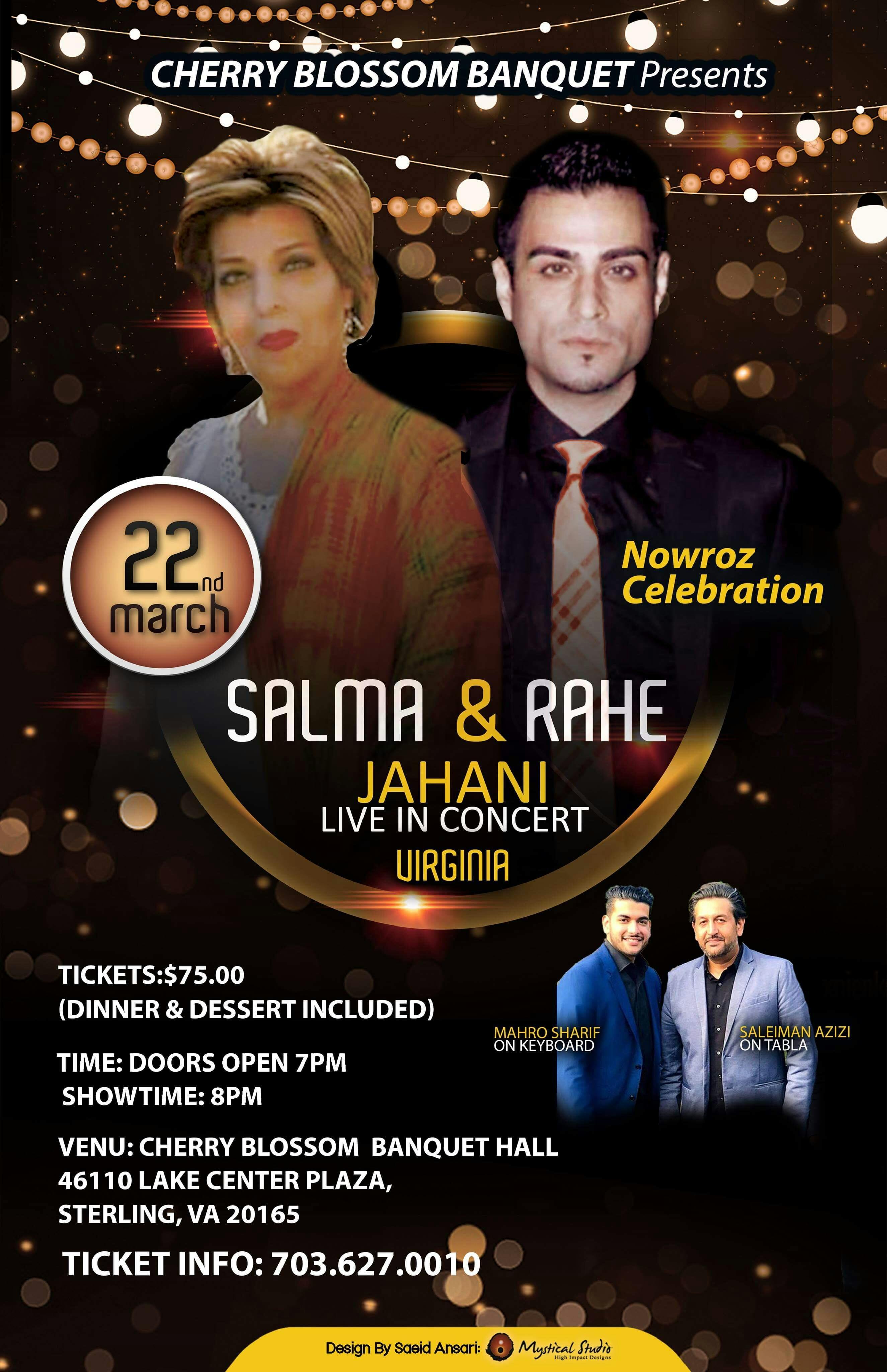 Salma & Rahe Jahani Nowrouz Celebration in Virginia