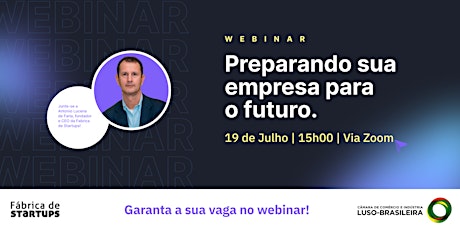 Primaire afbeelding van WEBINAR | Preparando  sua empresa  para o futuro.