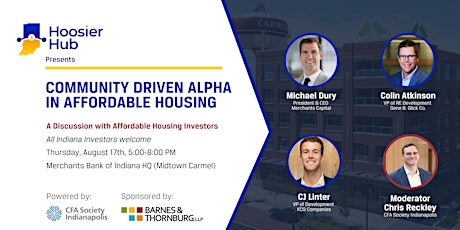 Hoosier Hub Event Series: Community Driven Alpha in Affordable Housing primary image