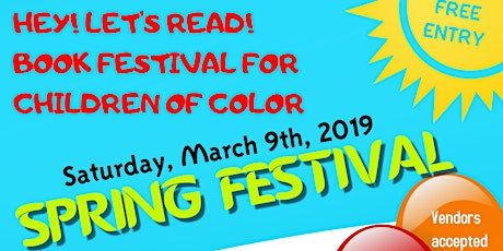 HEY! Let's Read! Book Festival for Children of Color - Spring 2019 primary image