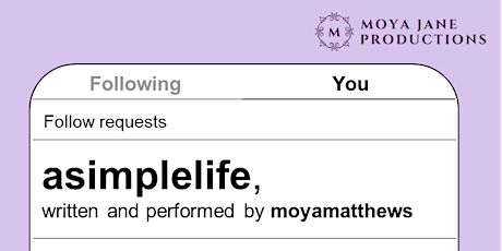 asimplelife, written and performed by moyamatthews primary image