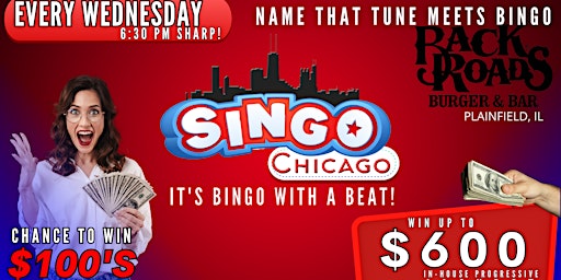 SINGO - Music Bingo @ Backroads Burger & Bar  primärbild