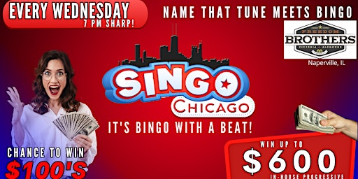 SINGO - Music Bingo @ Freedom Brothers Naperville primary image