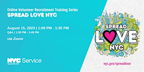 Online Volunteer Recruitment: Spread Love NYC primary image