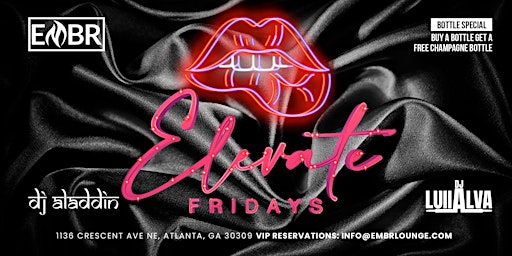 Imagem principal do evento ELEVATE FRIDAYS | EMBR LOUNGE