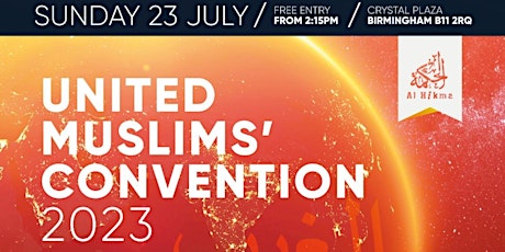 Hauptbild für United Muslims' Convention 2023 - Deaf Registration