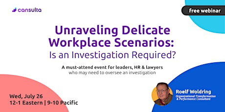 Imagem principal de Unraveling Delicate Workplace Scenarios: Is an Investigation Required?