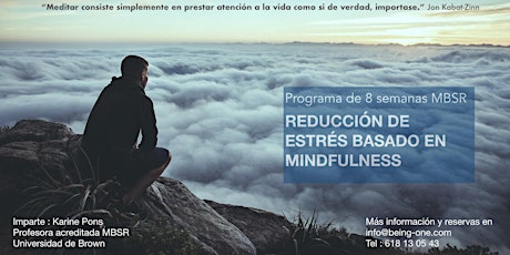 Imagen principal de Sesión informativa -  MBSR Reducción de Estrés Basado en Mindfulness