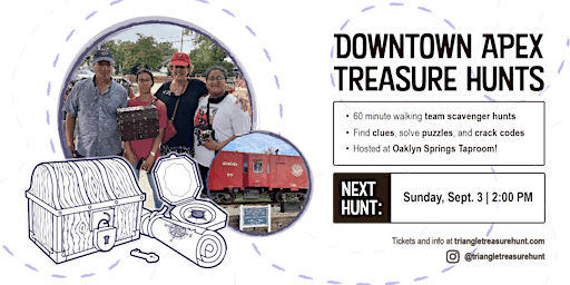 Downtown Apex Treasure Hunt - Walking Team Scavenger Hunt! primary image