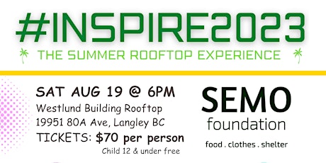 INSPIRE 2023 - The Rooftop Summer Experience | Fundraiser primary image