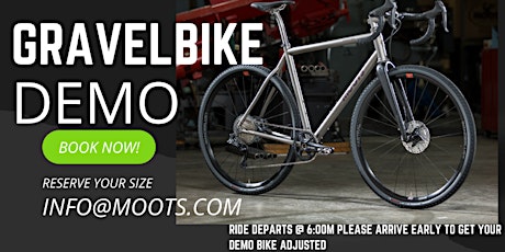 Image principale de Moots Road & Gravel Bike Demo