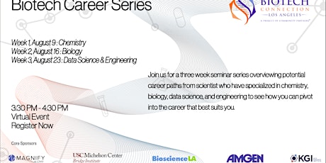 Career Series - Chemistry, biology, engineering and data science primary image