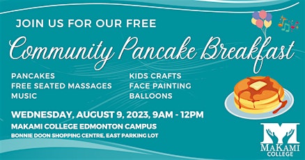 MaKami College FREE Community Pancake Breakfast primary image