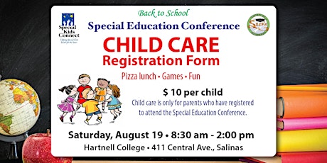 Child Care Registration Form primary image
