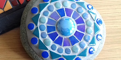 Make a Mosaic Pebble For Your Garden primary image