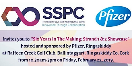 "Six Years In The Making: SSPC Strand 1 & 2 Showcase" sponsored and hosted by Pfizer  primary image
