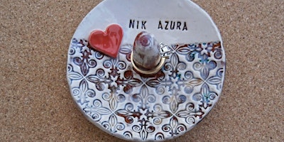 Make-a-Ring Dish on a Pottery wheel for couples primary image