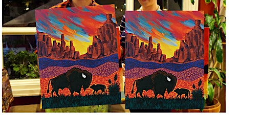 Buffalo Plains- Canvas bachelorette party - paint with Marian primary image