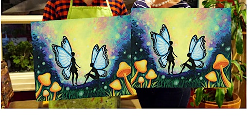 Butterfly Fairies- Canvas bachelorette party - paint with Marian  primärbild