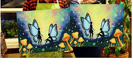 Butterfly Fairies- Canvas bachelorette party - paint with Marian