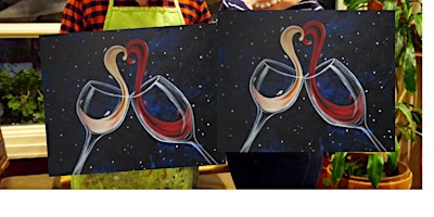 Cheers to Love- Canvas bachelorette party - paint with Marian primary image