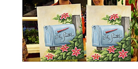 Country Mailbox- Canvas bachelorette party - paint with Marian