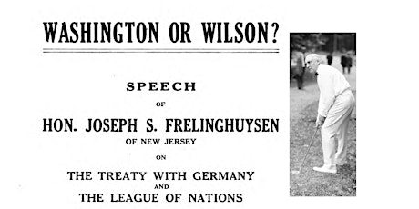 “Washington or Wilson?” U.S. President Warren G. Harding in New Jersey primary image