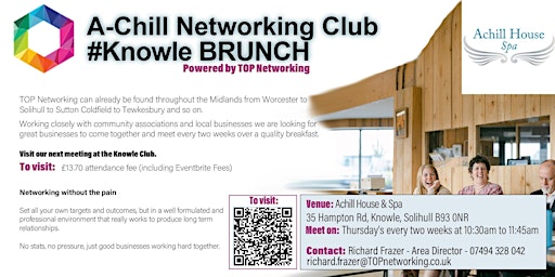 A-Chill Networking in  Knowle  at Achill House Spa - TOP Networking primary image