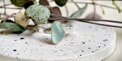 Make a Sea Glass/Gemstone Bezel Set Ring- Beginners Silversmithing Class. primary image