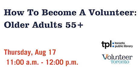 How To Become A Volunteer: Older Adults 55+ primary image
