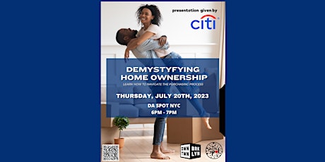 Primaire afbeelding van DA SPOT NYC: Homeownership Workshop Presented By Citibank