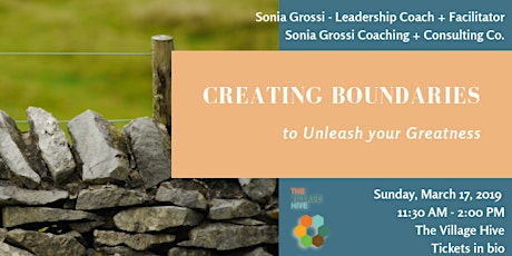 Creating Boundaries to Unleash your Greatness Workshop primary image