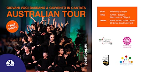 Imagen principal de GIOVANI VOCI BASSANO & GIOVENTÙ IN CANTATA AUSTRALIAN TOUR