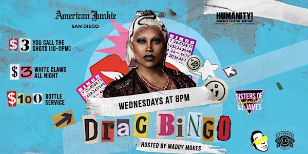 Drag Bingo at American Junkie: Hosted by Maddy Mokes