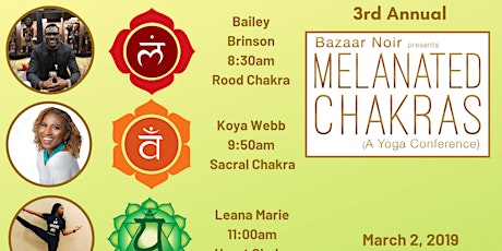 Melanated Chakras - 3nd Annual - Yoga & Wellness Conference  primary image