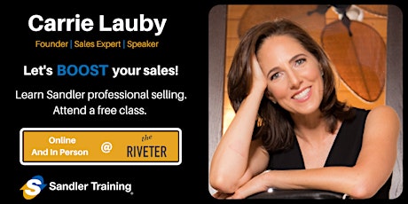 FREE Class BOOST Sales with Sandler Training primary image