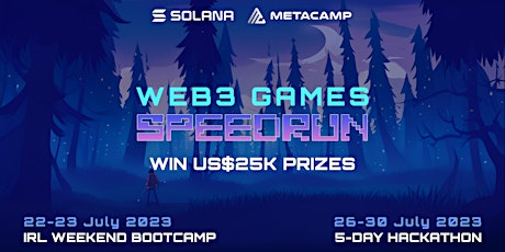 Imagen principal de Web3 Games SpeedRun - Blockchain Hackathon