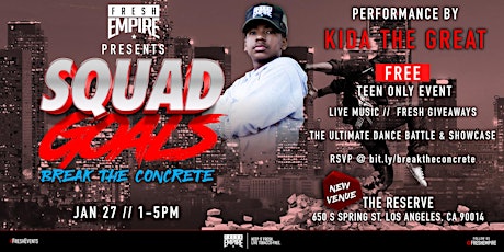 Break the Concrete with Kida the Great (Hip Hop Battle & Showcase) primary image
