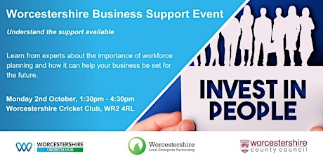 Imagen principal de Worcestershire Business Support Event - Workforce Planning Support