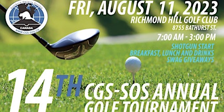 14th CGS-SOS Annual  Golf Tournament primary image
