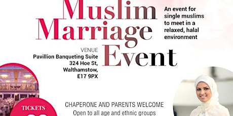 MUSLIM MARRIAGE EVENT in EAST LONDON primary image