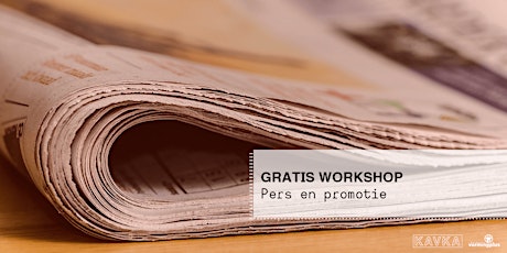 Primaire afbeelding van Workshop │ Pers en promotie