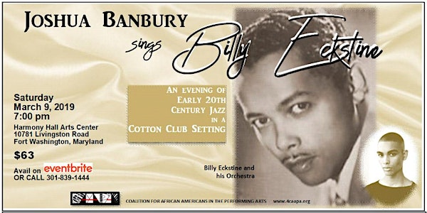 Joshua Banbury Sings Billy Eckstine in a Cotton Club Setting