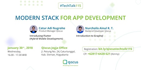 TechTalk #115 Yogyakarta: Modern Stack for App Development primary image