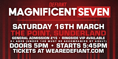 Defiant Wrestling: SUNDERLAND - Saturday, March 16th primary image