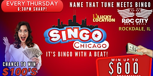 Imagem principal do evento SINGO - Music Bingo @ Roc City