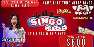 Imagem principal do evento SINGO - Music Bingo @ Roc City